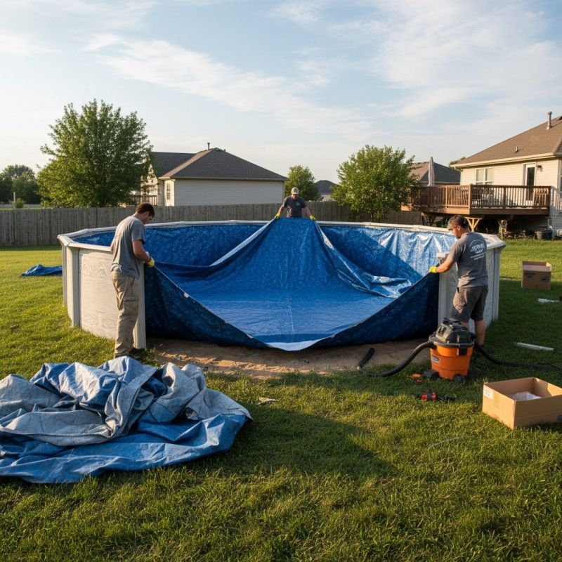 Vinyl Pool Fence Installation